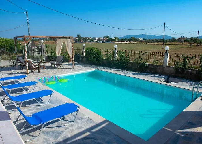 Estate Tsoukalas With Pool - Perfect For Large Groups Next To Laganas Offering Incredible Greek Hospitality By Mana Gers Ambelokipoi (Zakynthos)